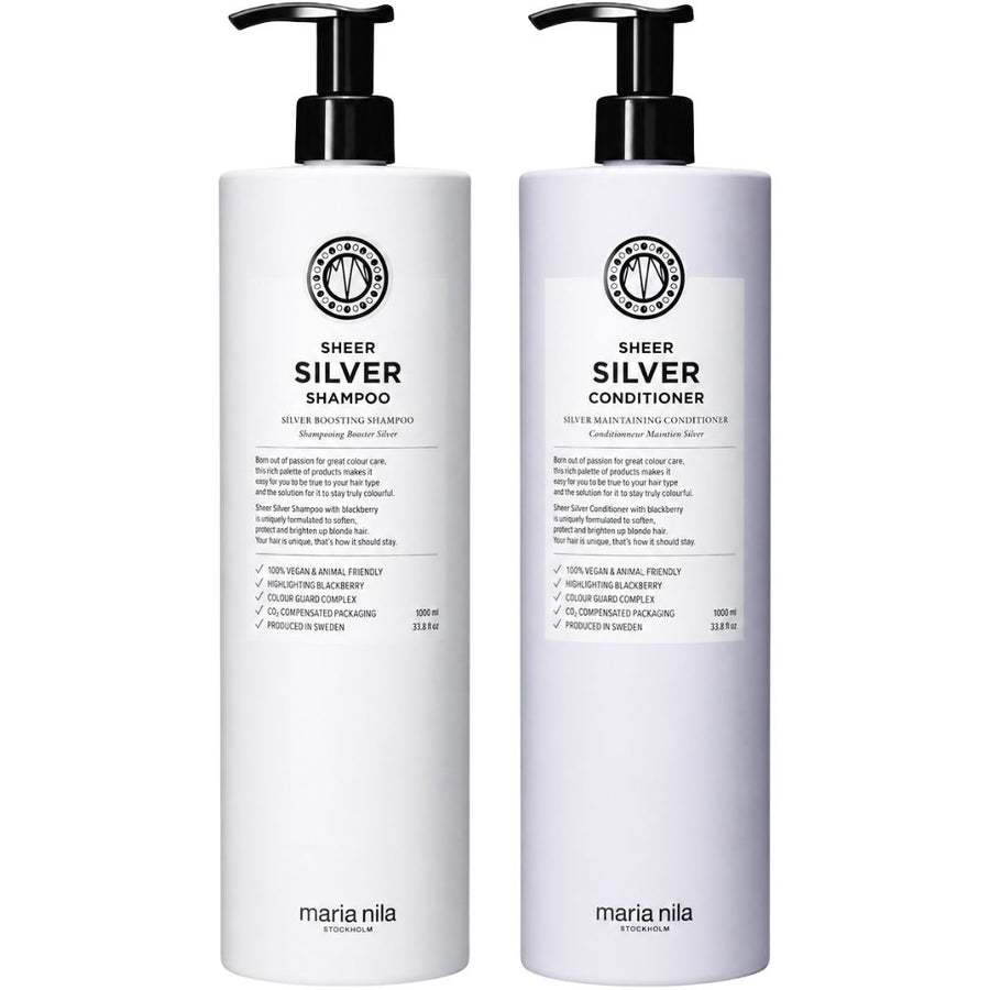 Maria Nila Sheer Silver Shampoo & Conditioner sæt
