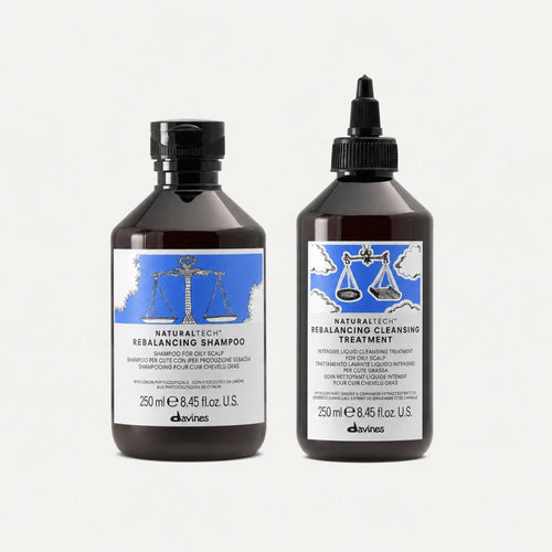 Davines Naturaltech Rebalancing Shampoo & Cleansing Treatment Sæt